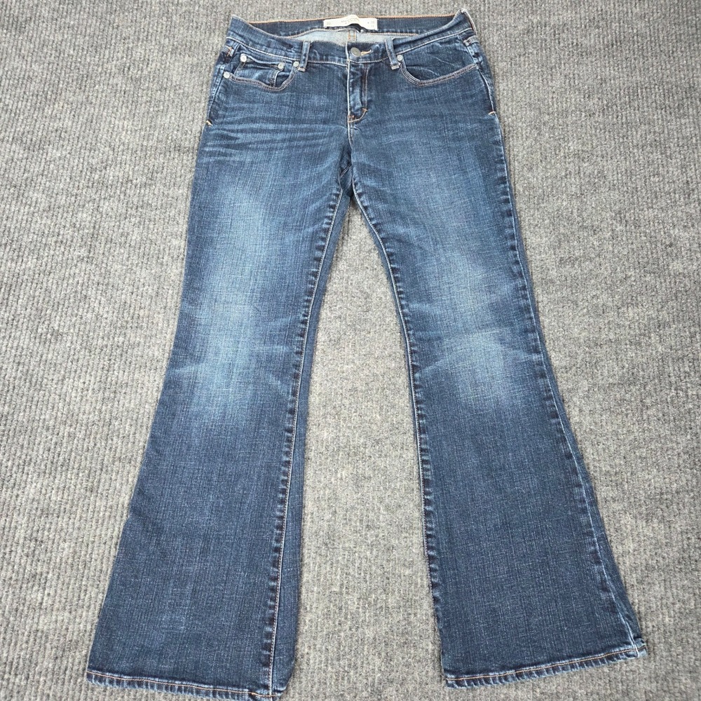 Abercrombie & Fitch Flare Jeans Dark Wash Perfect Stretch Low Rise 6S W28 L31